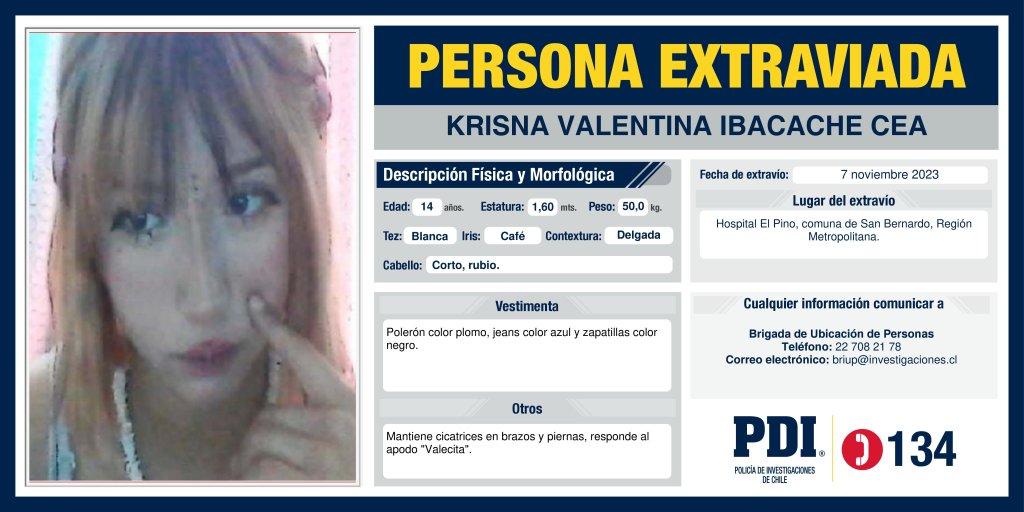 persona extraviada